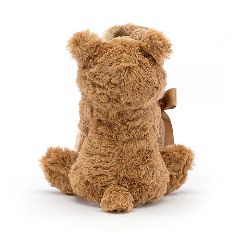 JELLYCAT BARTHOLOMEW BEAR SOOTHER BROWN 34X34X13 CM - Image 4