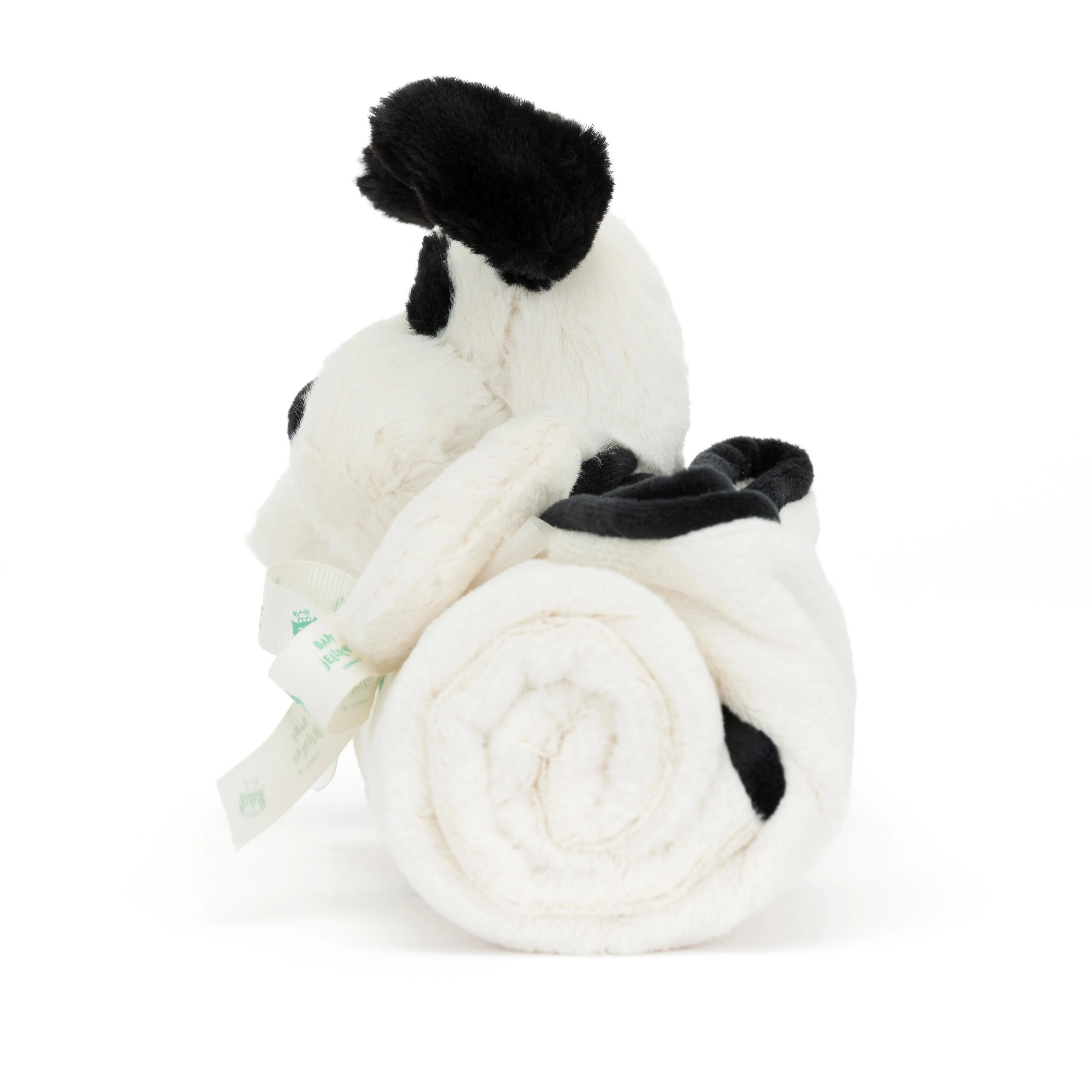 JELLYCAT BASHFUL BLACK & CREAM PUPPY BLANKIE 9X70X56CM - Image 3