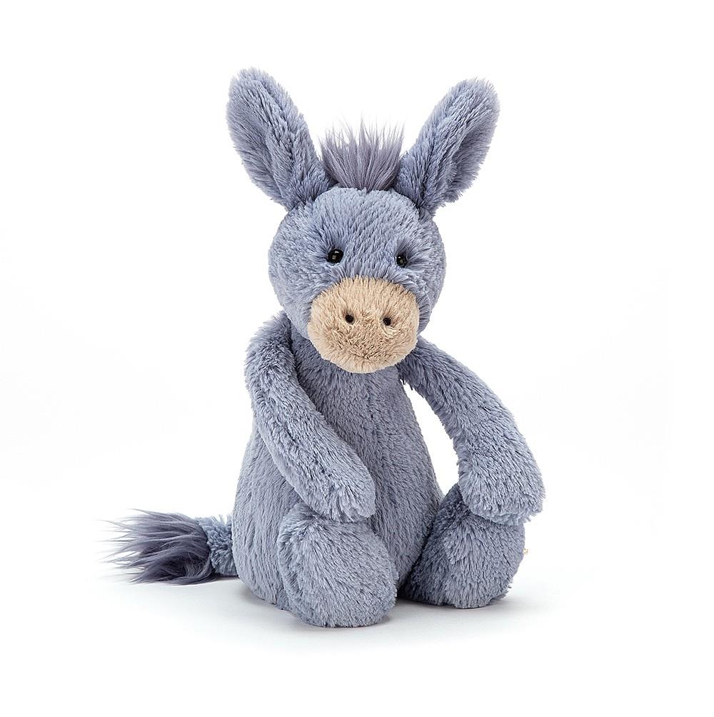 JELLYCAT BASHFUL DONKEY ORIGINAL (MED) BLUE 9X12X31 CM