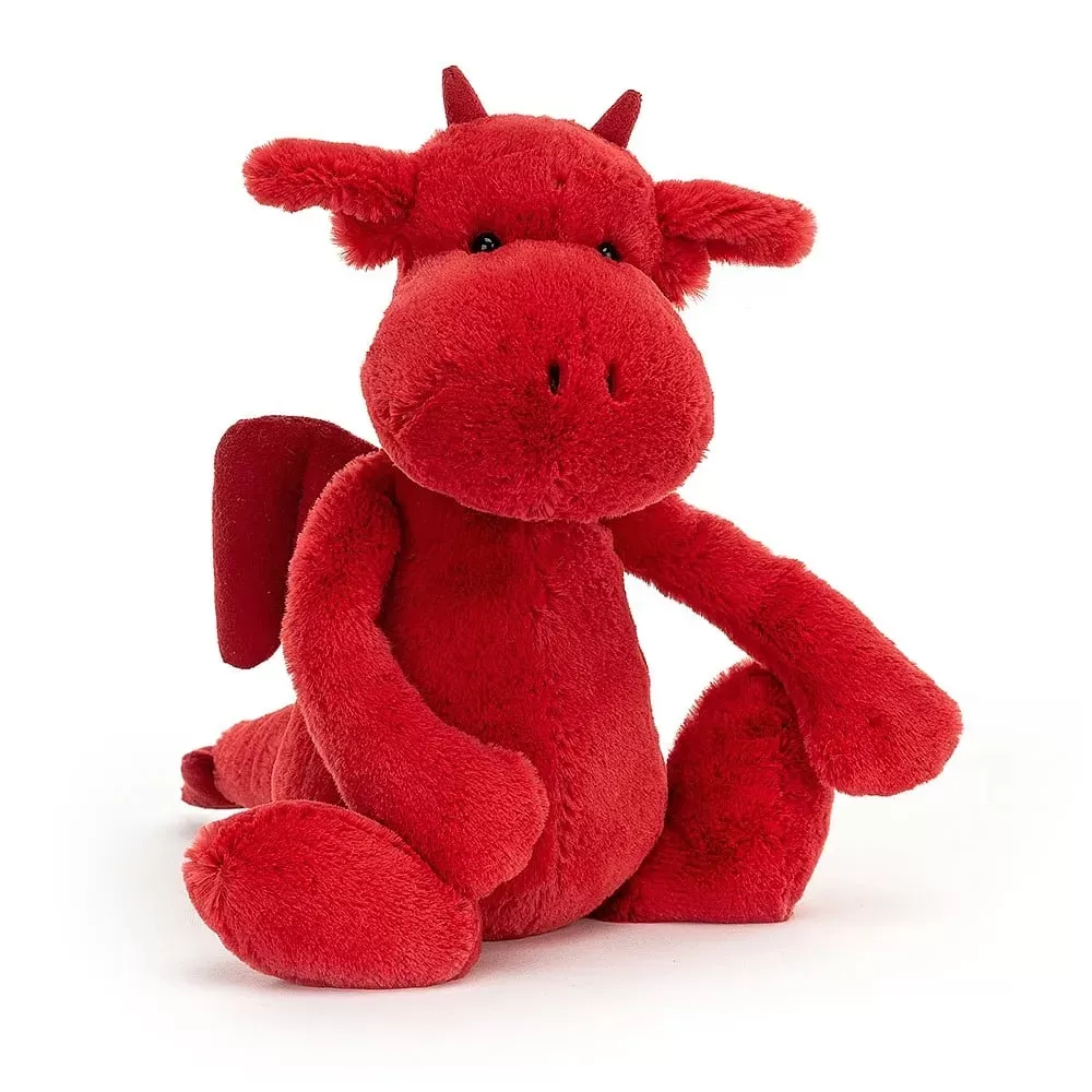 JELLYCAT BASHFUL RED DRAGON ORIGINAL (MED) RED 9X12X31 CM