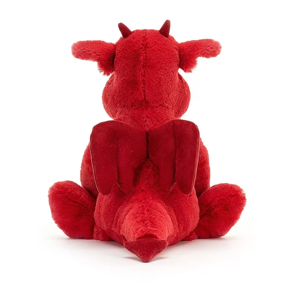 JELLYCAT BASHFUL RED DRAGON ORIGINAL (MED) RED 9X12X31 CM - Image 3