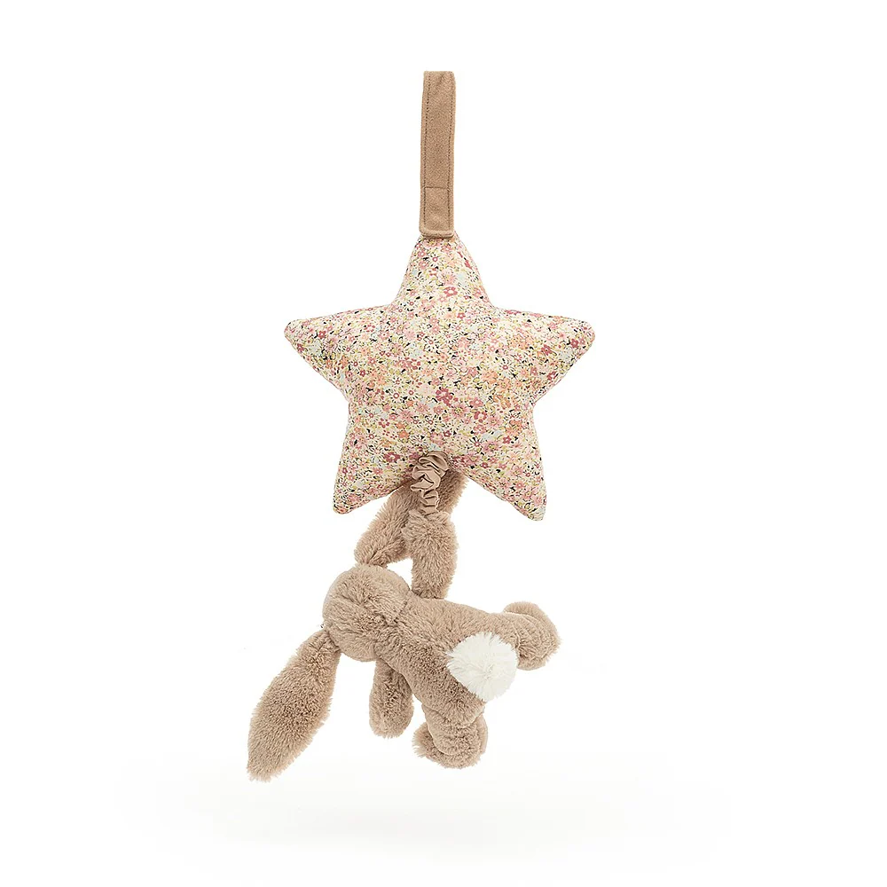 Jellycat Blossom Bea Beige Bunny Musical Pull - Image 3