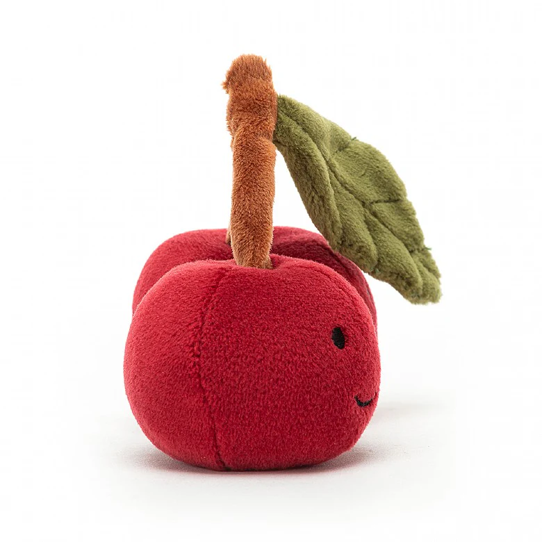 JELLYCAT FABULOUS FRUIT CHERRY PINK L5XW10XH9CM - Image 2