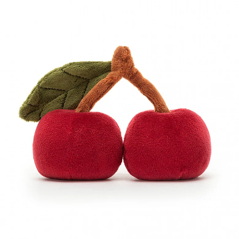 JELLYCAT FABULOUS FRUIT CHERRY PINK L5XW10XH9CM - Image 3