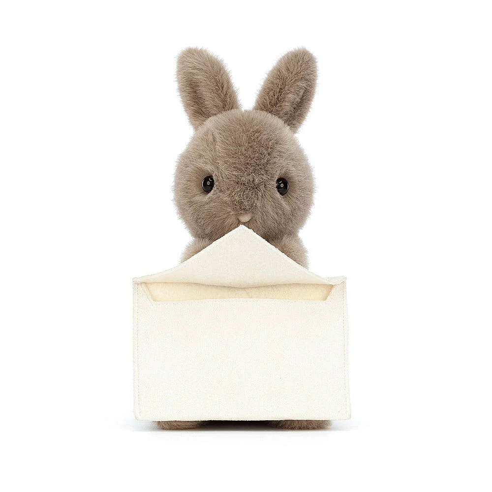 JELLYCAT MESSENGER BUNNY BROWN 12X12X11CM - Image 4