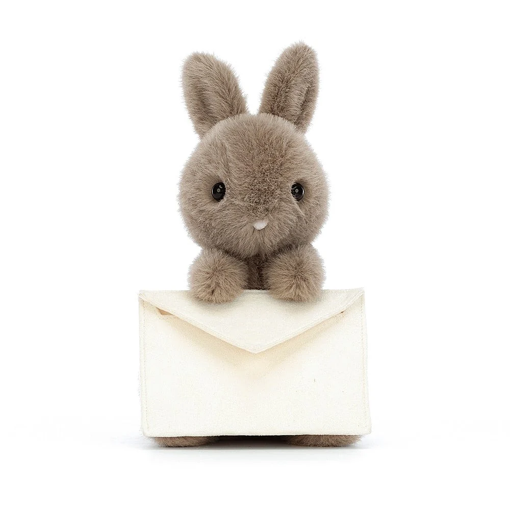 JELLYCAT MESSENGER BUNNY BROWN 12X12X11CM - Image 5