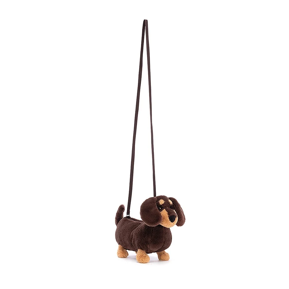 JELLYCAT OTTO SAUSAGE DOG BAG BROWN 7X22X16 CM - Image 3