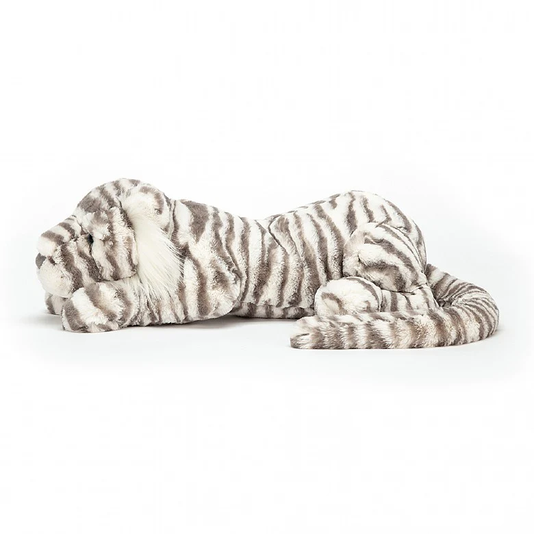 JELLYCAT SACHA SNOW TIGER LITTLE GREY & WHITE L8XW29XH8 CM - Image 2
