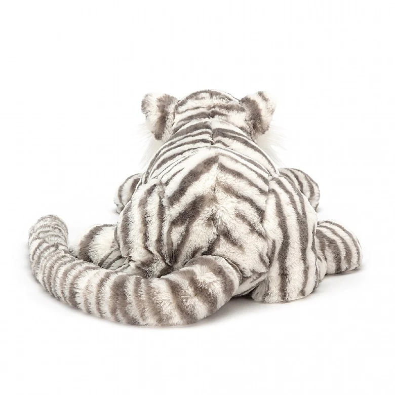 JELLYCAT SACHA SNOW TIGER LITTLE GREY & WHITE L8XW29XH8 CM - Image 3