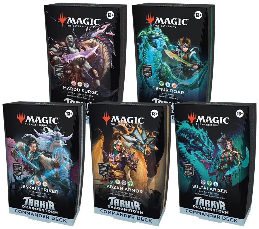 Magic the Gathering Tarkir Dragonstorm Commander Decks