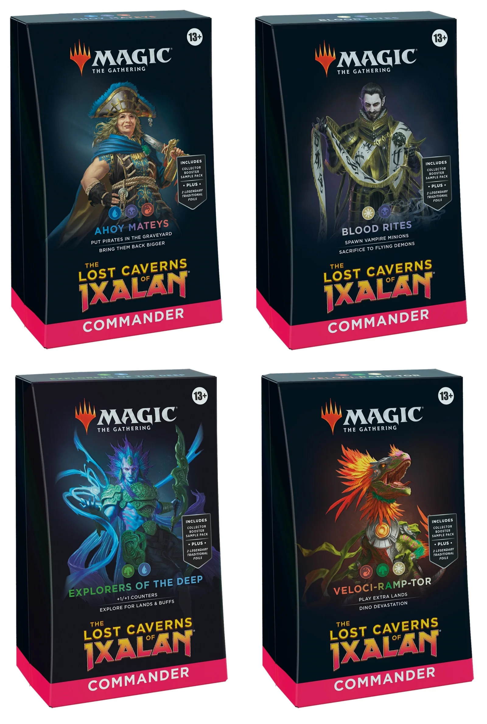 Magic the Gathering the Lost Caverns of Ixalan Commander Decks