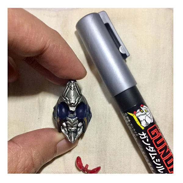 Mr. Hobby GSI Creos Gundam Marker - Gundam Silver - Image 2