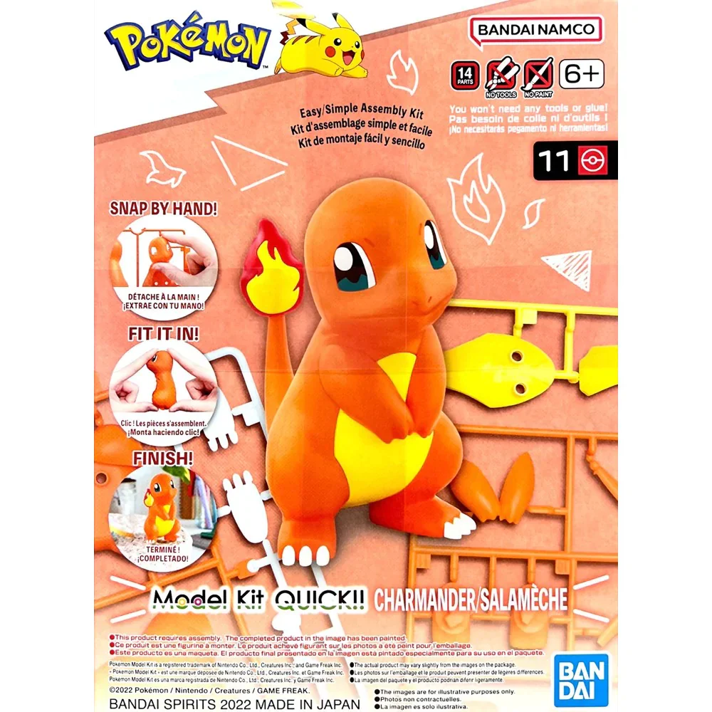 POKEMON - MODEL KIT QUICK!! 11 CHARMANDER - Image 9
