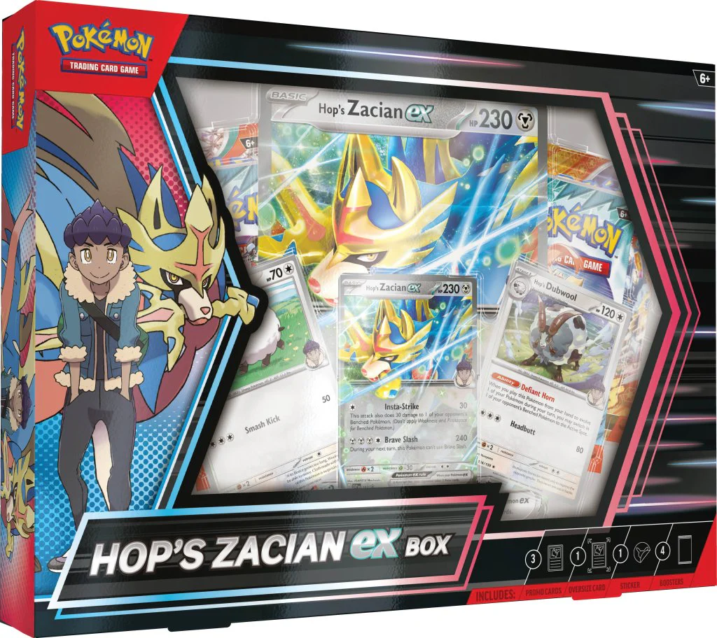 Pokemon TCG: Hop's Zacian ex Box