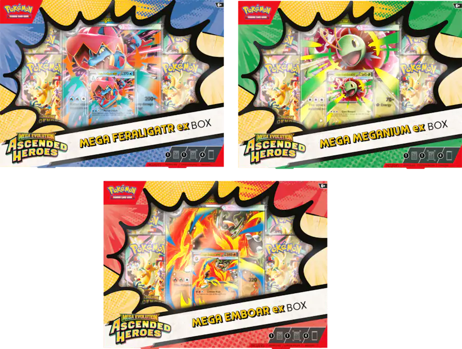 Pokemon TCG: Mega Evolution - Ascended Heroes Mega ex Box (Limit 1 per Customer) (Pre-Order)