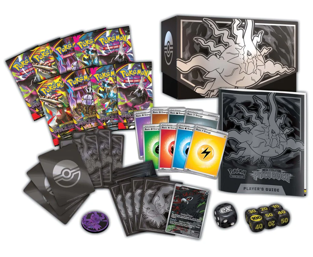 Pokemon TCG: Mega Evolution - Pitch Black Elite Trainer Box (Limit 2 per Customer)(Pre-Order) - Image 3