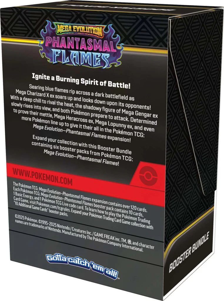 Pokemon TCG Mega Evolutions 2 Phantasmal Flames Booster Bundle (Pre-Order)(Limit 2 per Customer) - Image 2