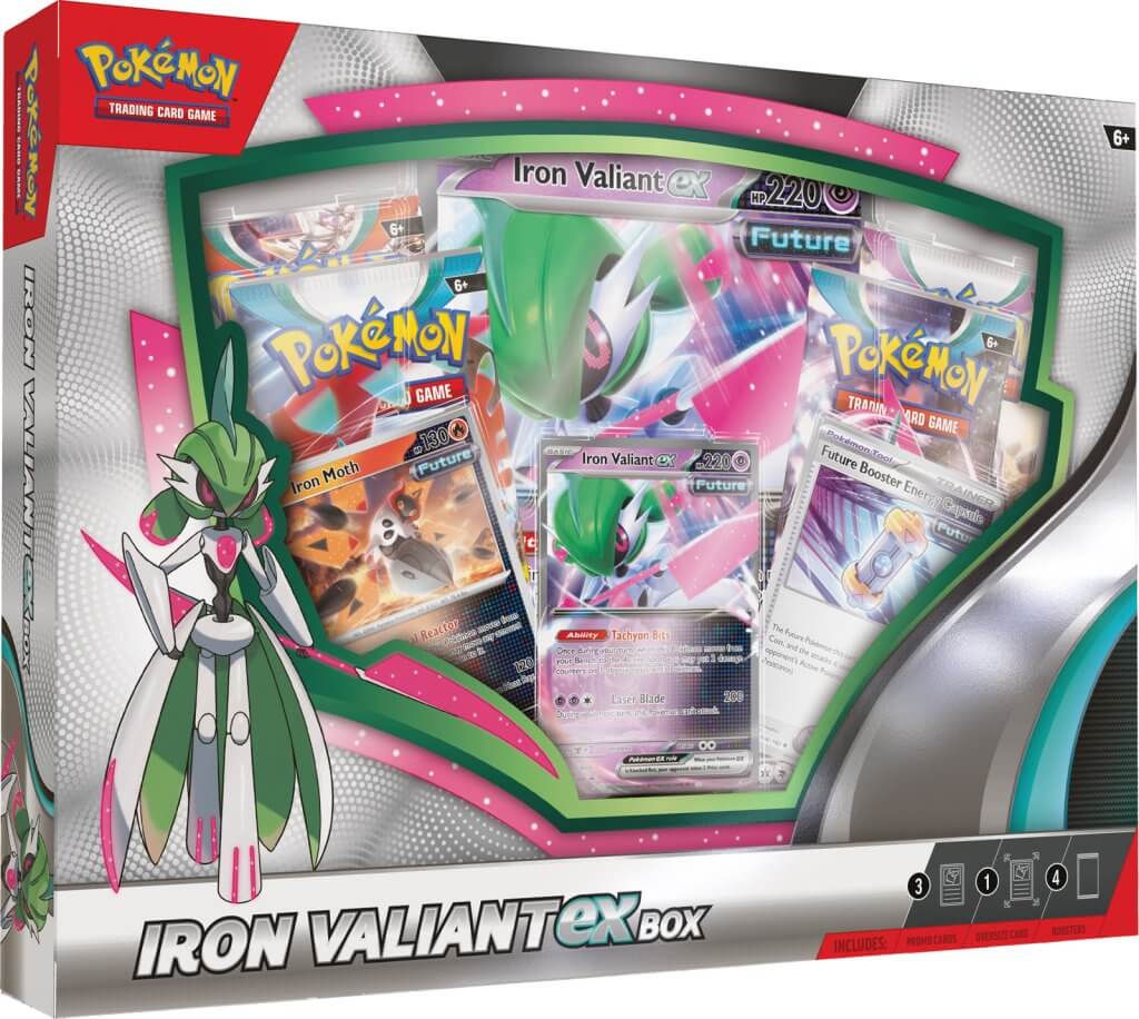 Pokemon TCG: Roaring Moon/ Iron Valiant ex Box - Image 3