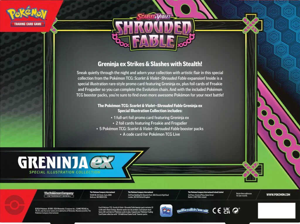 Pokemon TCG: Scarlet & Violet 6.5 Shrouded Fable Kingdra/Greninja ex Special Collection - Image 5