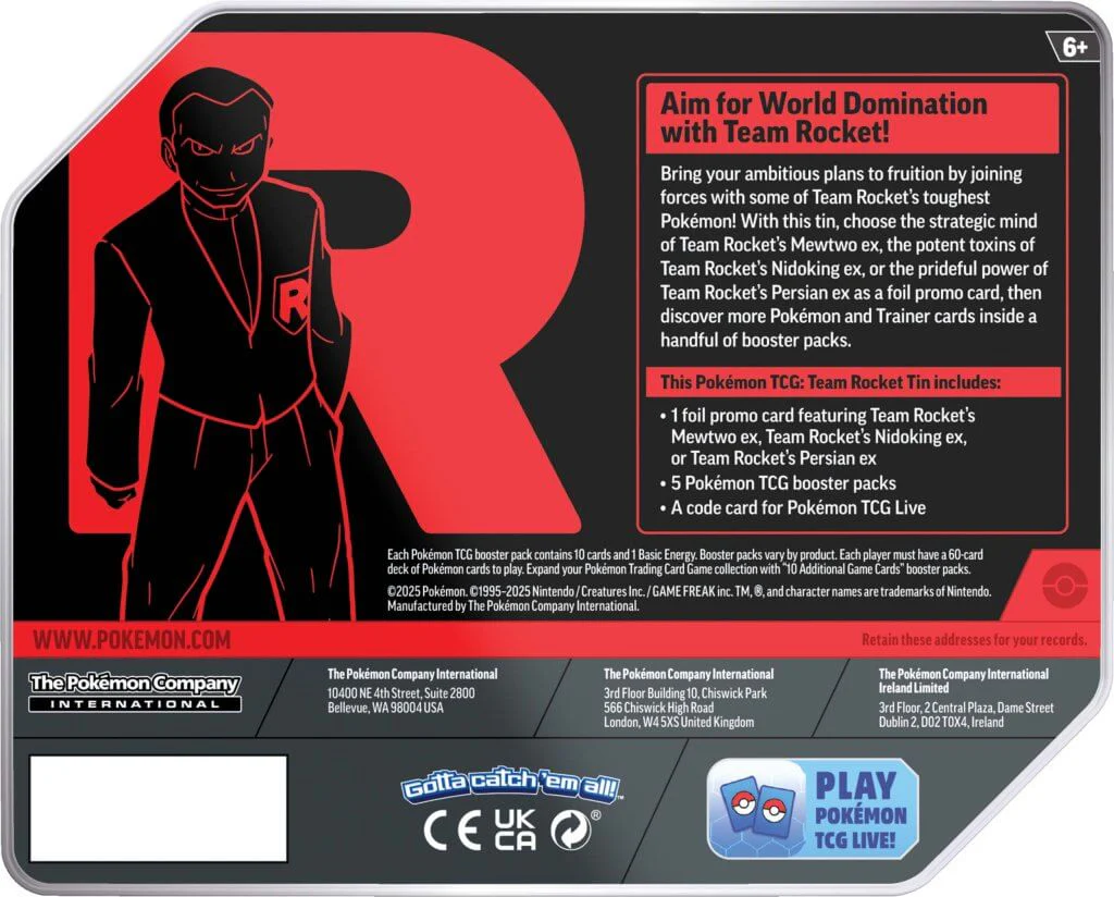 Pokemon TCG: Team Rocket Tin - Image 2