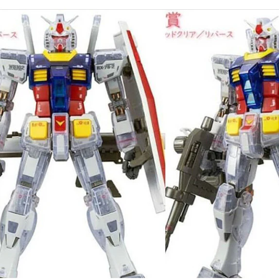 (PREMIUM-BANDAI) GUNDAM - ICHIBAN KUJI -LAST ONE- MG RX-78-2 GUNDAM VER.3.0 [SOLID CLEAR/REVERSE LAST ONE VER.]