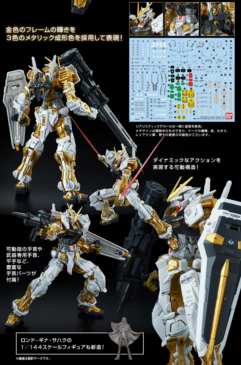 (PREMIUM-BANDAI) GUNDAM - RG 1/144 GUNDAM ASTRAY GOLD FRAME RONDO GINA SAHAKU'S USE MOBILE SUIT MBF-P01 - Image 10