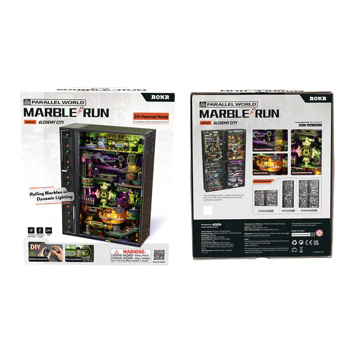 Robotime ROKR Alchemy City Marble Run Mechanical 3D Puzzle MR04S (Back Order) - Image 10