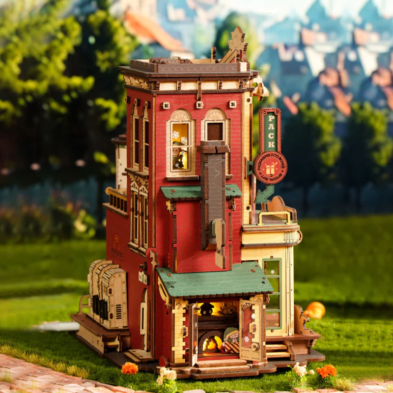 Robotime ROKR Christmas Dream Gift Factory Wooden Music Box EAB01 - Image 6
