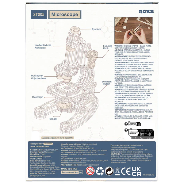 Robotime ROKR Microscope ST005 (Pre-Order) - Image 7