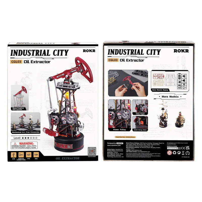 Robotime ROKR Oil Extractor Mechanical 3D Puzzle CGL03 - Image 10