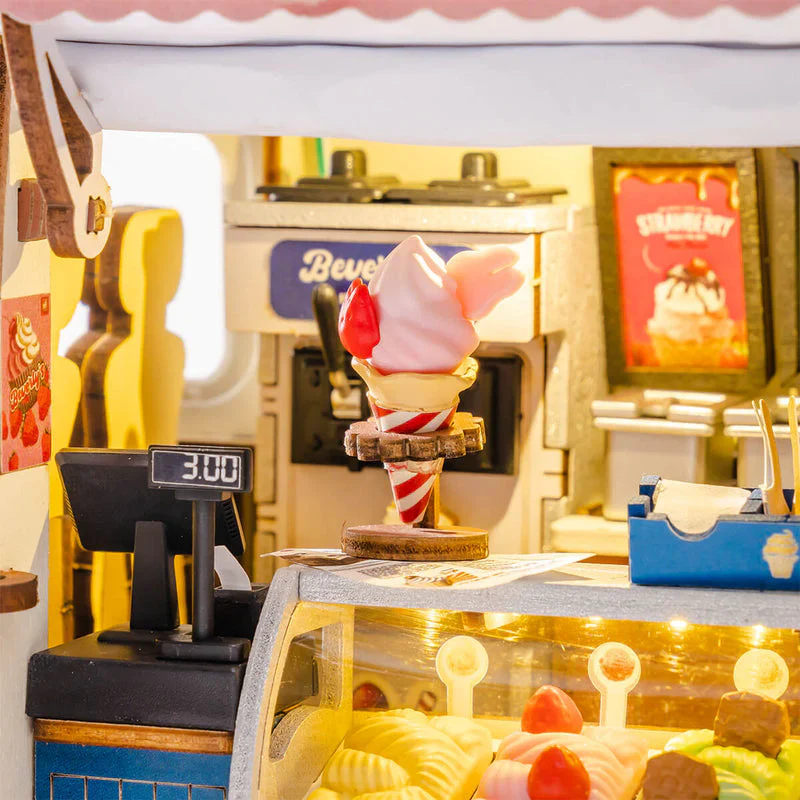 Robotime Rolife Beverly's Ice Cream Truck 3D Wooden Puzzle TGS06 (Pre-Order) - Image 5