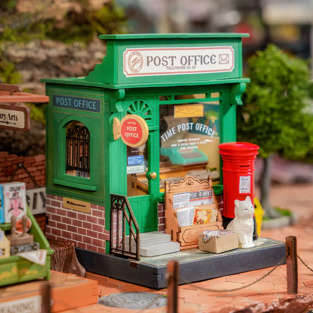 Robotime Rolife Century Post Office DIY Miniature House DS037 - Image 2