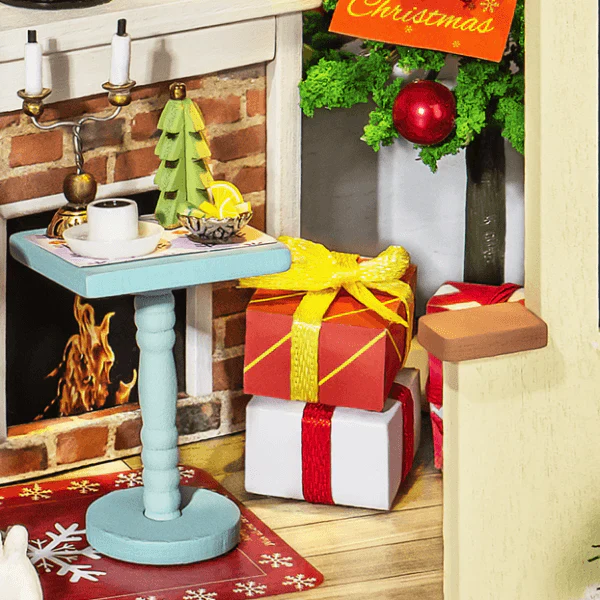 Robotime Rolife Christmas Snow House DG18 - Image 4
