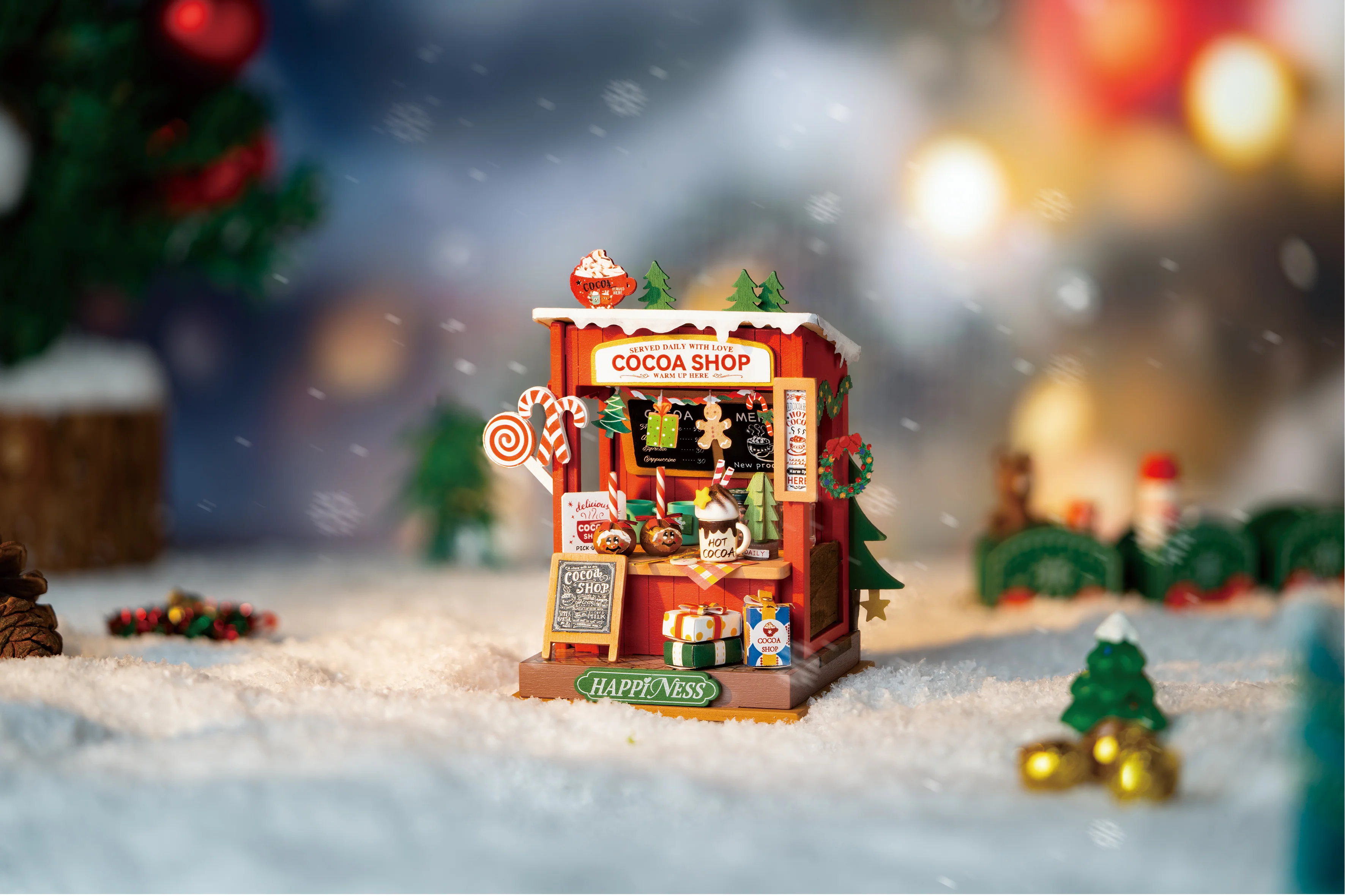 Robotime Rolife Cocoa Shop DIY Miniature House Kit DS042 - Image 4