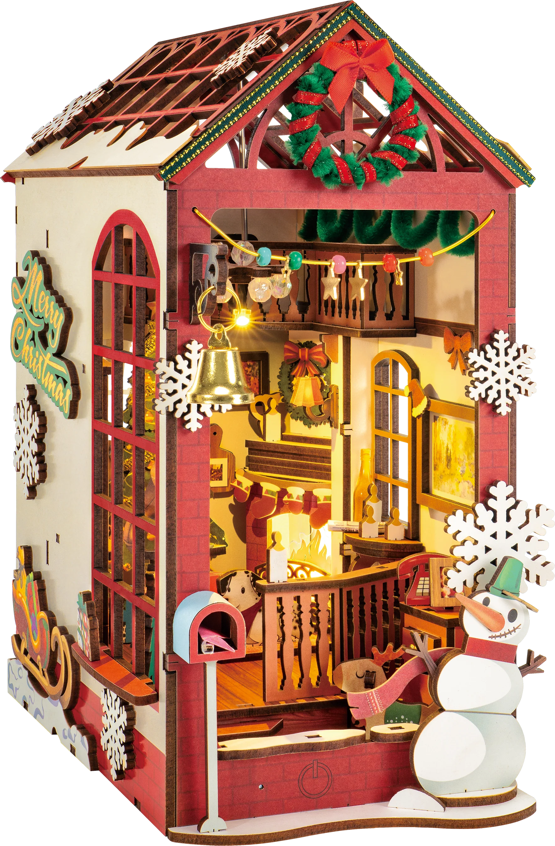 Robotime Rolife DIY Christmas Indoor Scene Book Nook Shelf Insert TGC07 - Image 5