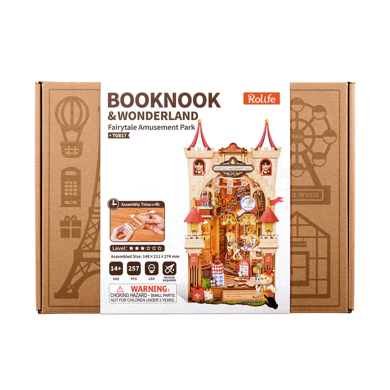 Robotime Rolife Fairytale Amusement Park DIY Book Nook TGB17 - Image 7