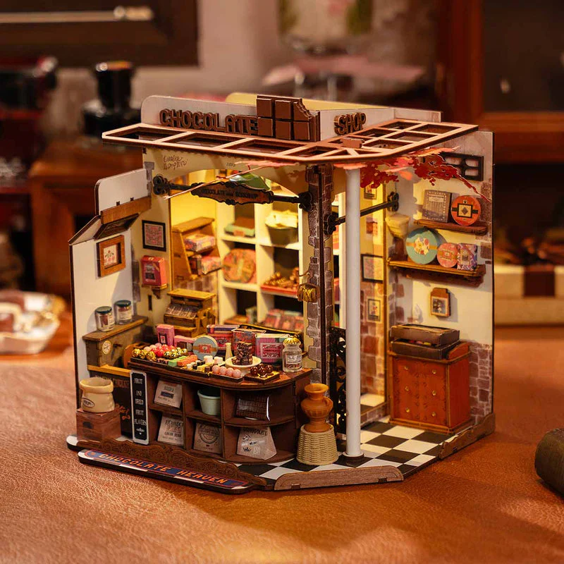 Robotime Rolife Henry's Chocolate DIY Miniature House DG174 (Back Order) - Image 3