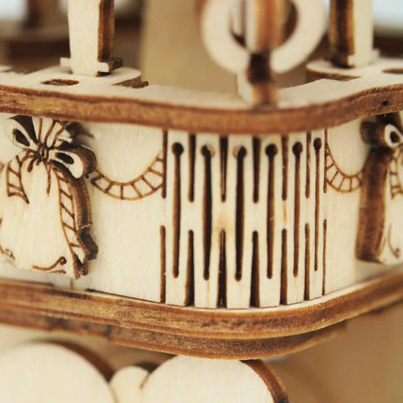 Robotime Rolife Hot Air Balloon 3D Wooden Puzzle TG406 - Image 3