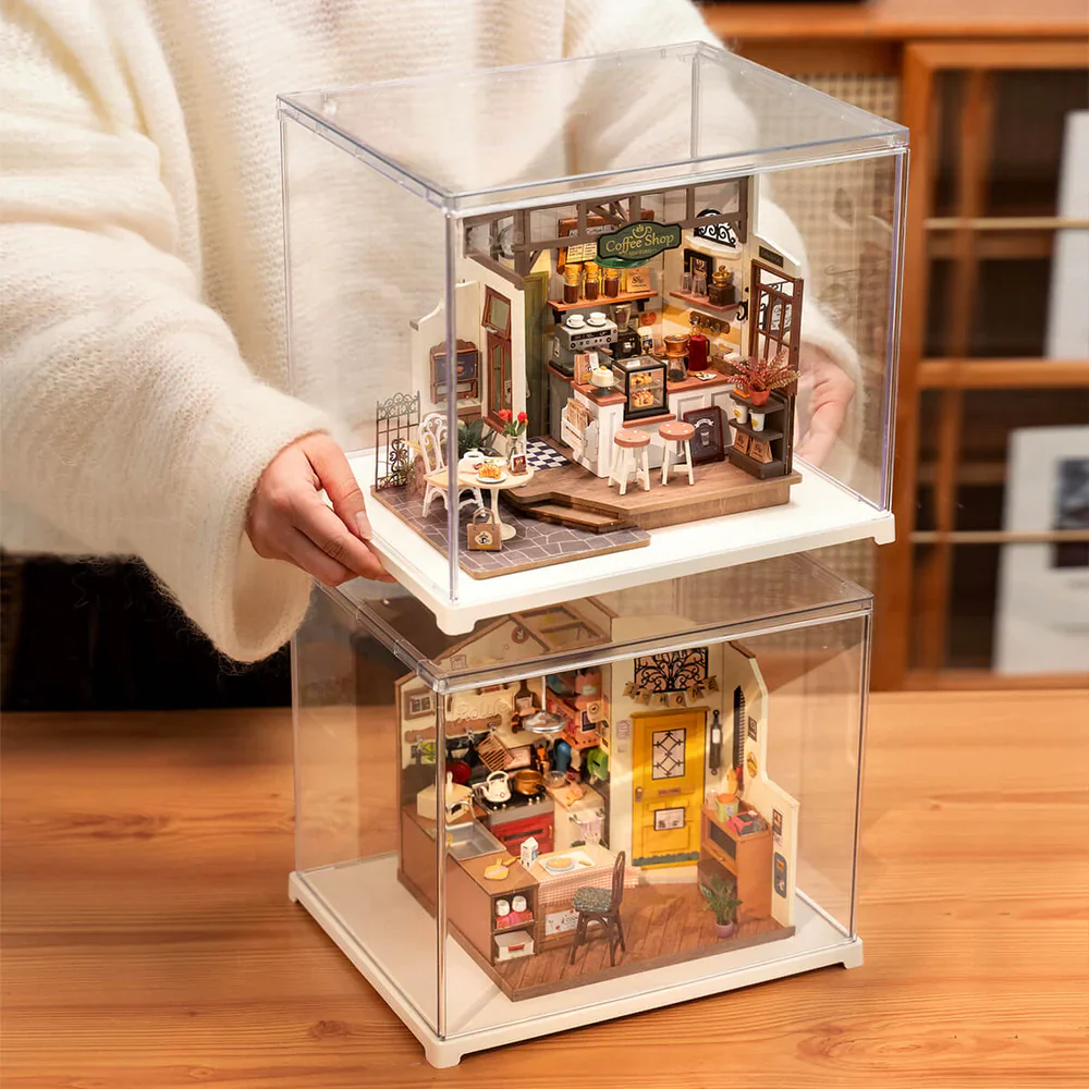 Robotime Rolife Miniature House Display Box DF03L - Image 5