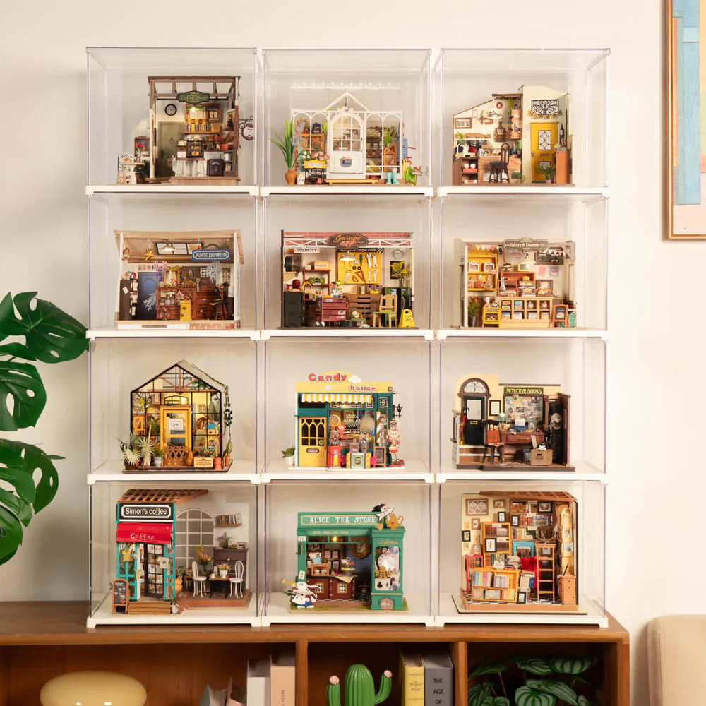 Robotime Rolife Miniature House Display Box DF03L - Image 6
