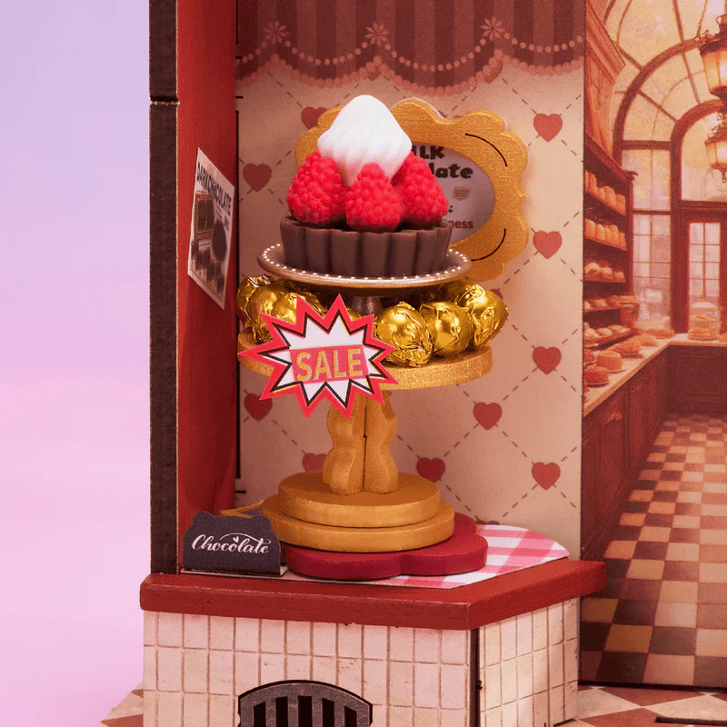 Robotime Rolife Sweet Chocolate Shop DIY Miniature House DS046 (Pre-Order) - Image 4