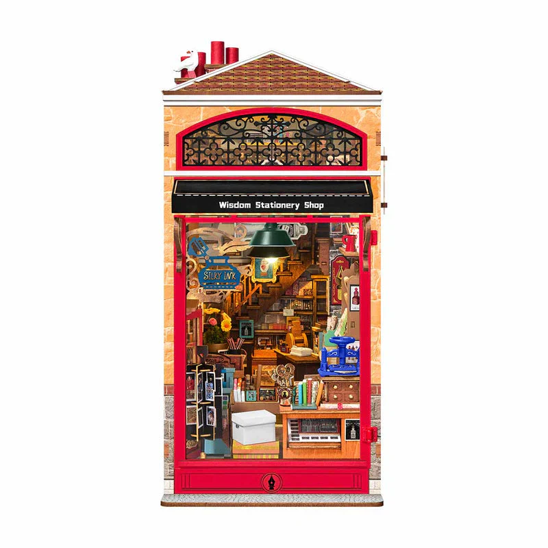 Robotime Rolife Wisdom Stationery Shop Book Nook TGB19 (Pre-Order)