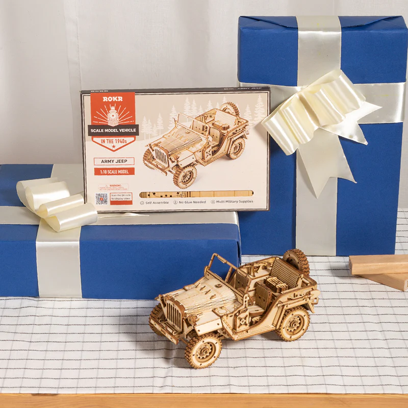 Robotime ROKR Army Field Car MC701 - Image 4