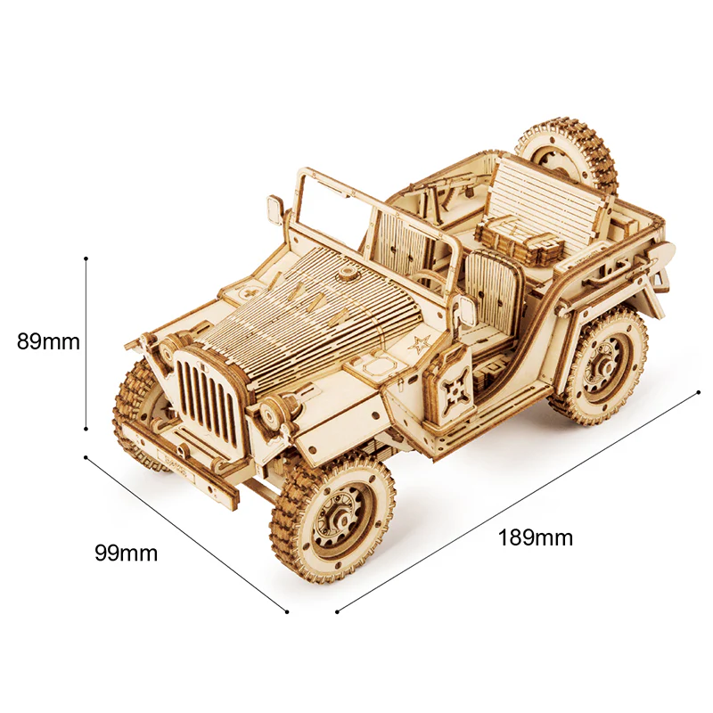 Robotime ROKR Army Field Car MC701 - Image 5