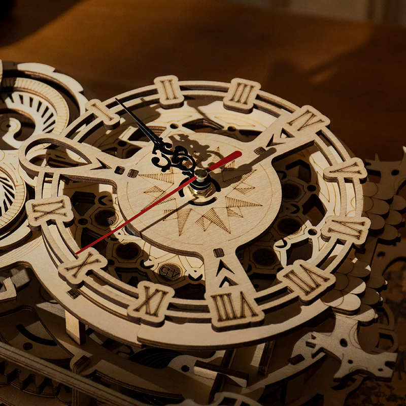 Robotime ROKR Owl Clock LK503 - Image 3