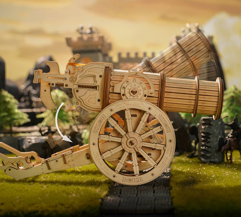 Robotime ROKR Wheeled Siege Artillery KW801 - Image 4