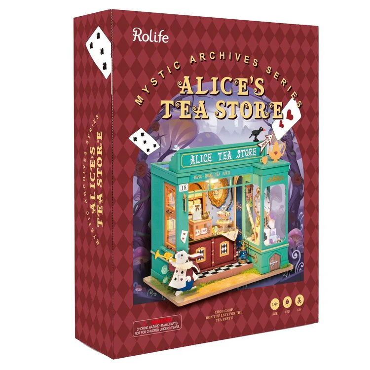 Robotime Rolife Alice’s Tea Store DIY Miniature House Kit DG156 - Image 5