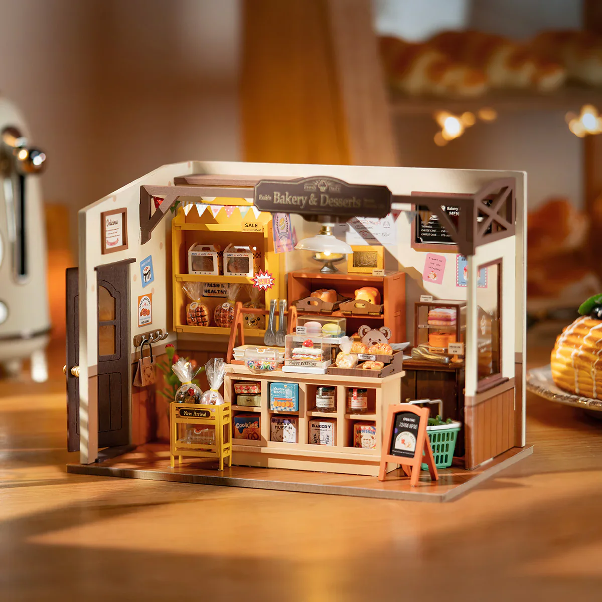 Robotime Rolife Becka's Baking House DIY Miniature House Kit DG161 - Image 2