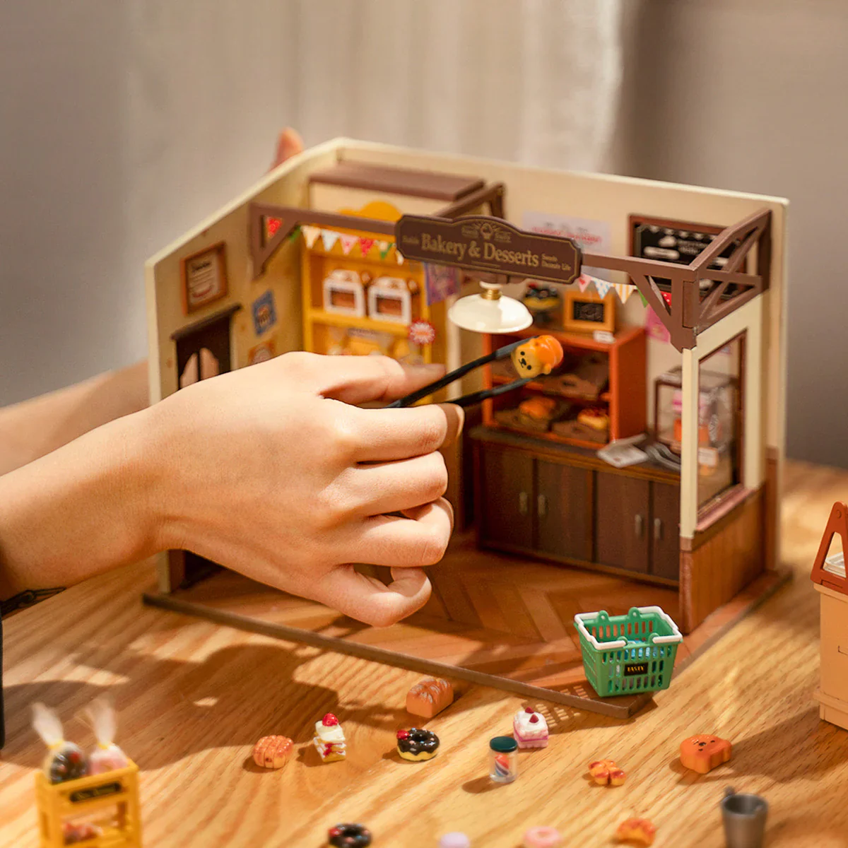 Robotime Rolife Becka's Baking House DIY Miniature House Kit DG161 - Image 3