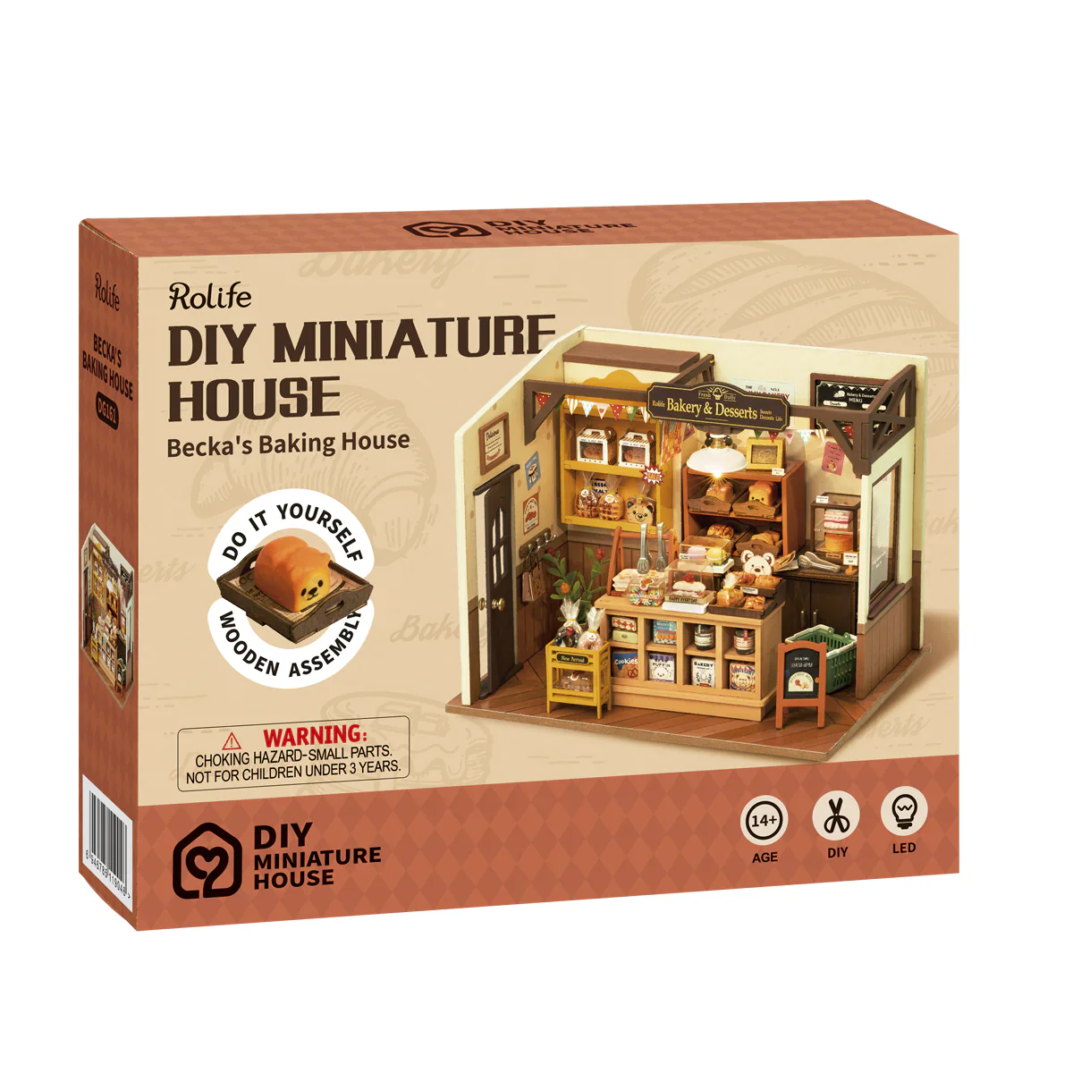 Robotime Rolife Becka's Baking House DIY Miniature House Kit DG161 - Image 7